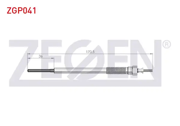 ZEGEN ZGP041 | Kızdırma Buji 11v Toyota Avensis 10 Adet