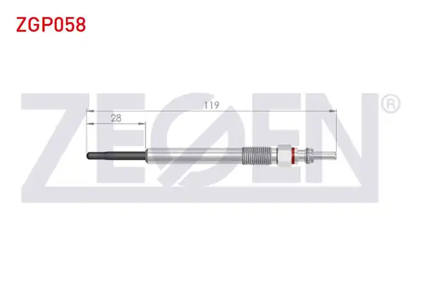 ZEGEN ZGP058 | Kızdırma Buji 5v Euro 6 Fiat Egea 10 Adet