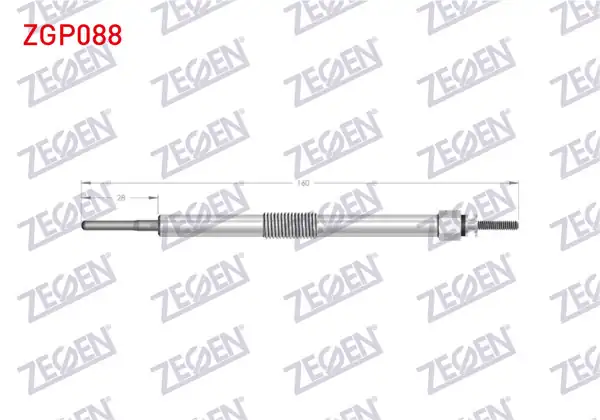 ZEGEN ZGP088 | Kızdırma Buji 11V Toyota Yaris 1.4 D-4D 2011-| 10 Adet