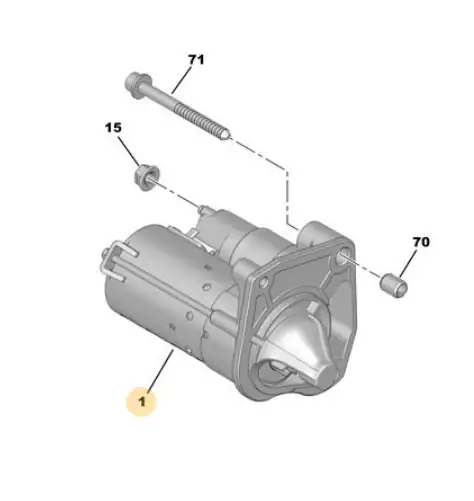 MOPAR Psa 9812715380 Marş Motoru Corsa F Crossland X Citroen C3 III P2008 İ P208 İ P208 II 1 2 Eb2f