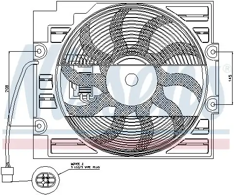 NISSENS 85422 | Fan Komple E-39