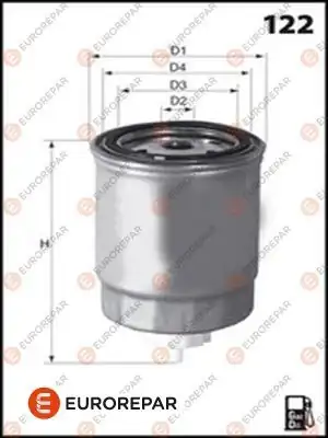 EUROREPAR E148098 | Yakıt Filtresi 97-00