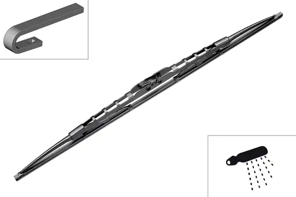 Bosch 3397011238 10 Silecek 700mm 28inc Universal Cv Scania L P G R T S Serisi Volvo Fh II Fh16 Ford Cargo 10 Adet
