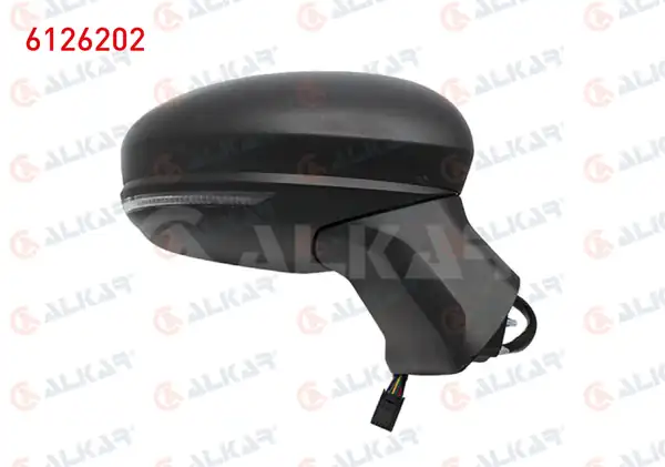 ALKAR 6126202 | Dış Dikiz Aynası Sağ Elektrikli Asferık Isıtmalı Sinyalli Sensörlü Led 9 Pin Renault Captur II 2020