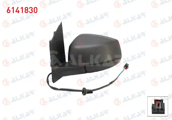 ALKAR 6141830 | Dış Dikiz Aynası Sol Elektrikli Isıtmalı 5 Pin Ford Tourneo Connect 2022 Volkswagen Caddy V 2020
