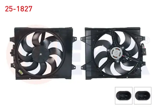 VEKA 25-1827 | Fan Motoru Su Klima Davlumbazlı Tekli Fan Rezistanslı Fiat 500