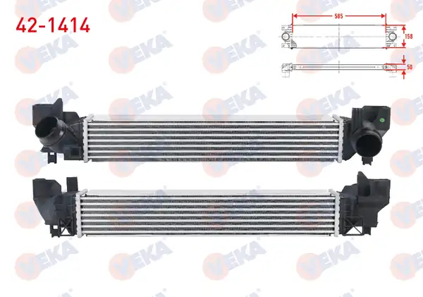 VEKA 42-1414 | Turbo Radyatörü İntercooler Bmw 1 Serisi