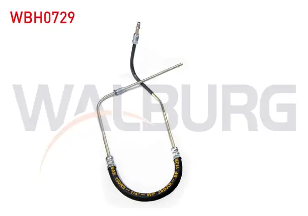 WALBURG WBH0729 | Debriyaj Hortumu 235mm Peugeot J9 1980 1988 2 Adet