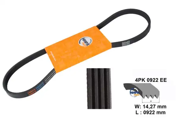 HMPX PARTS 4PK-0922 | Ee Direksiyon Pompa Kayışı Transit 06 2 2 TDCI FWD