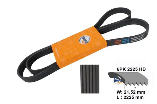 HMPX PARTS 6PK-2225 | Hd Vantilatör Kayışı Ac Mondeo 00 07 2 0 Duratec