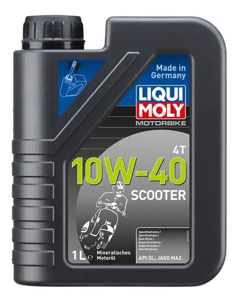 LIQUI MOLY 1618 | Motosiklet Yağı Motorbike 4t 10w 40 Scooter 1 L Api Sl Jaso Ma2 6 Adet