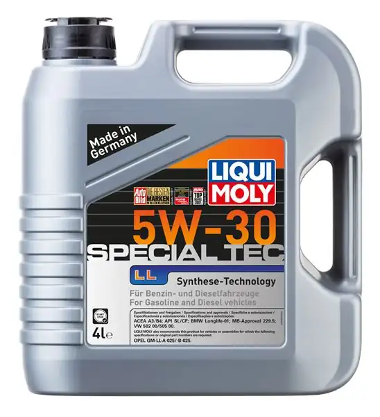 LIQUI MOLY 2339 | Motor Yağı Special Tec LL 5w 30 4 L Acea A3 B4 Api Sl 4 Adet