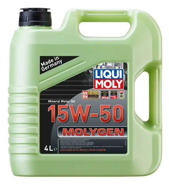 LIQUI MOLY 2539 | Motor Yağı Molygen 15w 50 4 L Acea A3 B3 Api SJ Mb 229 1 VW 50101 50500 4 Adet