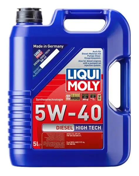 LIQUI MOLY 2696 | Motor Yağı Dıesel High Tech 5w 40 5 L Acea C3 Api Cf VW 50500 VW 50501 Ford Wss M2c917 A VW 50000 4 Adet