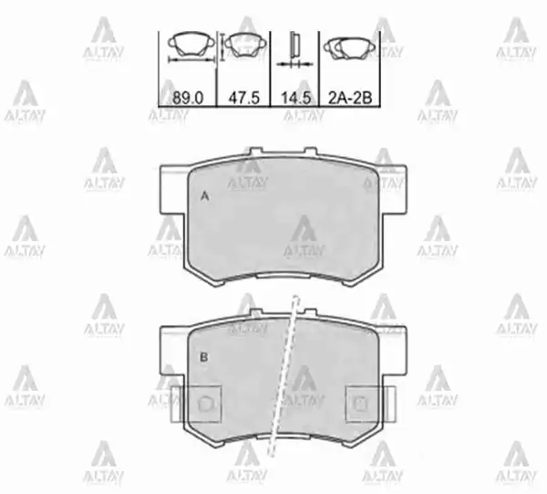 MAHER 00025 | Fren Balata Honda Civic Accord CRV Prelude Suzuki Swift Sx4 Disk Arka 99 16 1 Adet