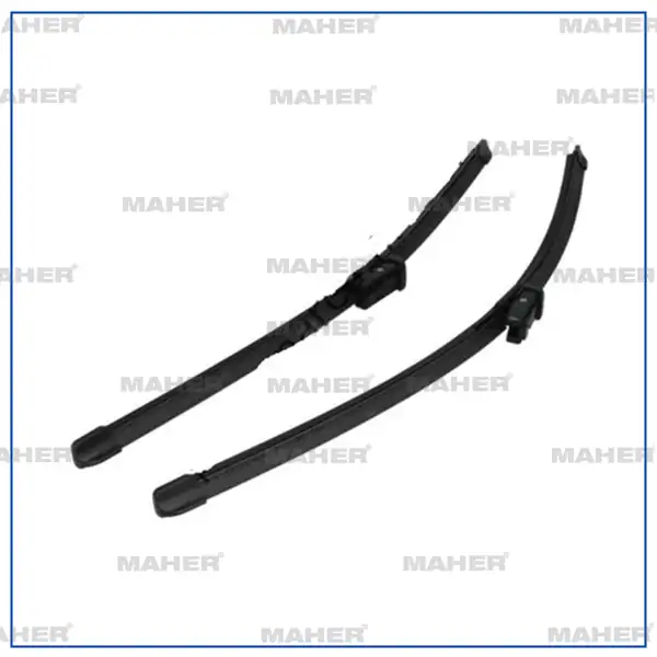 MAHER 11448 | Silecek Süpürgesi Takım Polo 05 09 Ibiza 06 08 Cordoba 06 09 19mm Buton 21 19 530 480mm