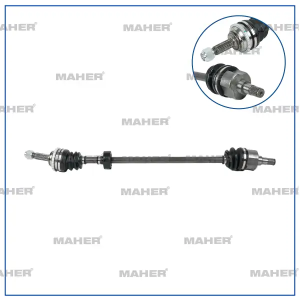 MAHER 18151 | Aks Komple Ön Aveo 06 11 Kalos 03 08 Sağ 1 2 8v ABS li 47 Dış M T 880mm
