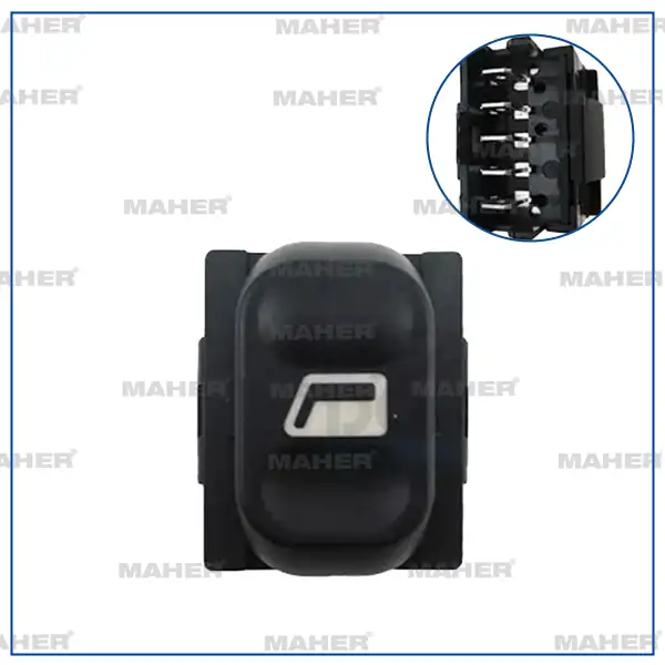 MAHER 26439 | Düğme Cam Açma Xsara Berlingo II Partner II Xantia 03 08 Tekli Sağ