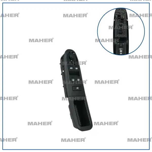 MAHER 26545 | Düğme Cam Açma 406 99 Dörtlü Ayna Ayar Dugmeli Çerçeveli Y M Sol