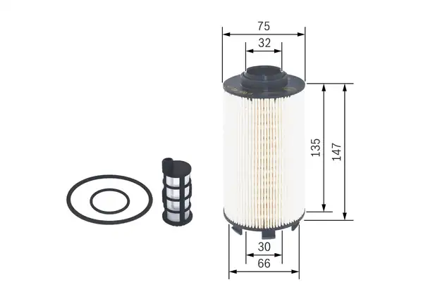 Bosch F026402177 Yakıt Filtresi Dizel Mercedes Benz Actros Mp4 Mp5 11 Antos 12 Arocs 13 Atego 3 13
