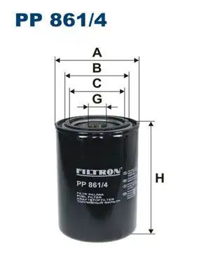 FILTRON PP861-4 | Yakıt Filtresi Daf 75 Cf 250 290 320 85 Cf 340 380 430 95 Xf