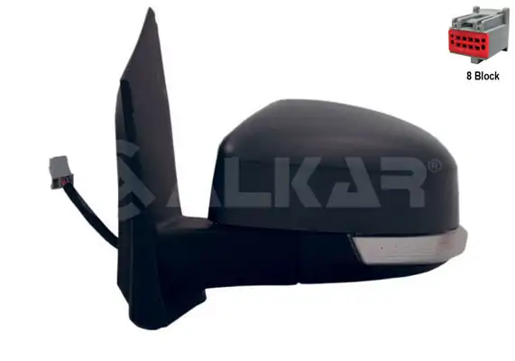 ALKAR 6125401 | Dış Dikiz Aynası Sol Elektrikli Isıtmalı Astarlı Asferık 6 Pin Ford Focus II Da 2004 2011