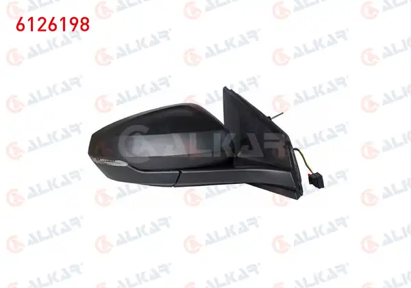 ALKAR 6126198 | Dış Dikiz Aynası Sağ Elektrikli Isıtmalı Sinyalli 6 Pin Volkswagen Polo Aw1 Bz1 2017