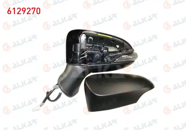 ALKAR 6129270 | Dış Dikiz Aynası Sol Elektrikli Asferık Isıtmalı Astarlı Otomatik Katlanır Sinyalli 9 Pin Toyota Avensis 2015 2018