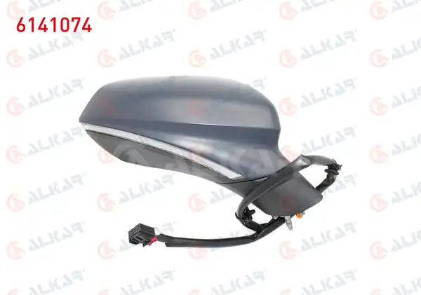 ALKAR 6141074 | Dış Dikiz Aynası Sağ Elektrikli Isıtmalı Astarlı Otomatik Katlanır Sinyalli Hafızalı 12 Pin Seat Leon Kl1 2019
