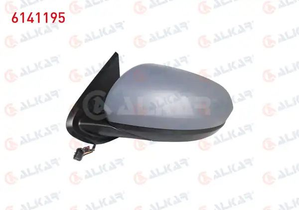 ALKAR 6141195 | Dış Dikiz Aynası Sol Elektrikli Isıtmalı Astarlı Kör Noktalı 7 Pin Dacia Duster 2017