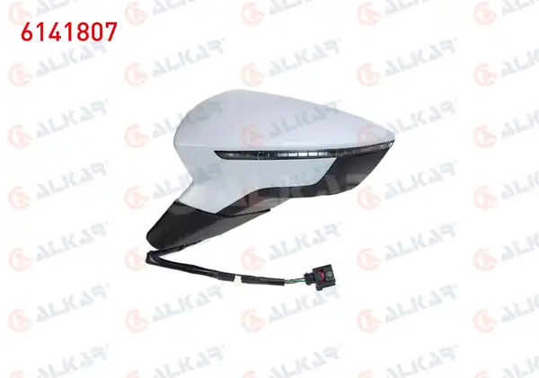 ALKAR 6141807 | Dış Dikiz Aynası Sol Elektrikli Astarlı Sinyalli 5 Pin Seat Leon 5f1 2012 2020