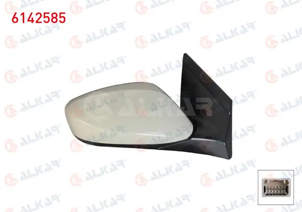 ALKAR 6142585 | Dış Dikiz Aynası Sağ Elektrikli Astarlı 3 Pin Hyundai İ30 Gd 2011 2017