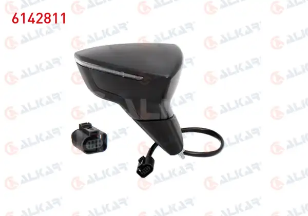 ALKAR 6142811 | Dış Dikiz Aynası Sağ Elektrikli Isıtmalı Sinyalli 6 Pin Seat Ibiza V Kj1 2017