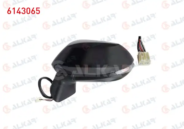 ALKAR 6143065 | Dış Dikiz Aynası Sol Elektrikli Isıtmalı Astarlı Otomatik Katlanır Sinyalli 8 Pin Toyota Corolla _e21_ 2018