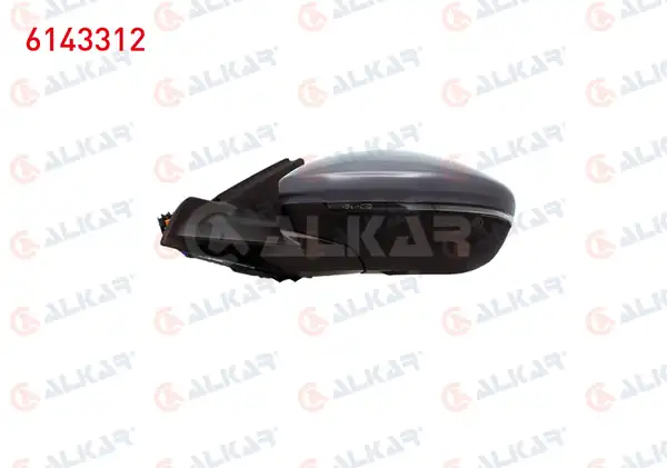 ALKAR 6143312 | Dış Dikiz Aynası Sol Elektrikli Isıtmalı Astarlı Otomatik Katlanır
