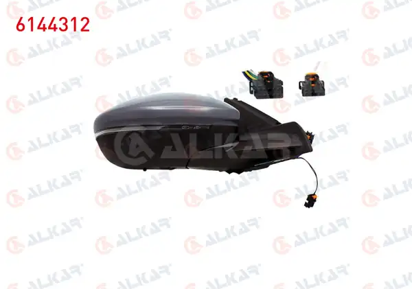 ALKAR 6144312 | Dış Dikiz Aynası Sağ Elektrikli Isıtmalı Astarlı Otomatik Katlanır