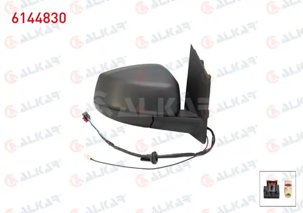 ALKAR 6144830 | Dış Dikiz Aynası Sağ Elektrikli Isıtmalı Antenli 5 Pin Ford Tourneo Connect 2022 Volkswagen Caddy V 2020