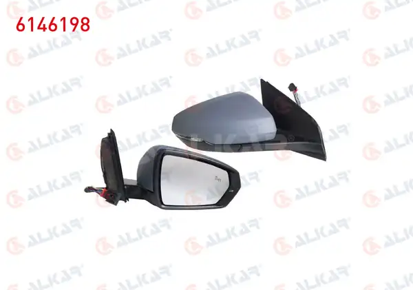 ALKAR 6146198 | Dış Dikiz Aynası Sağ Elektrikli Isıtmalı Astarlı Otomatik Katlanır