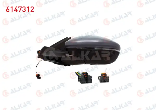 ALKAR 6147312 | Dış Dikiz Aynası Sol Elektrikli Isıtmalı Kör Noktalı Opel Corsa F Peugeot 208 II 19