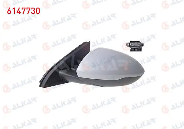 ALKAR 6147730 | Dış Dikiz Aynası Sol Elektrikli Asferık Isıtmalı Astarlı Otomatik