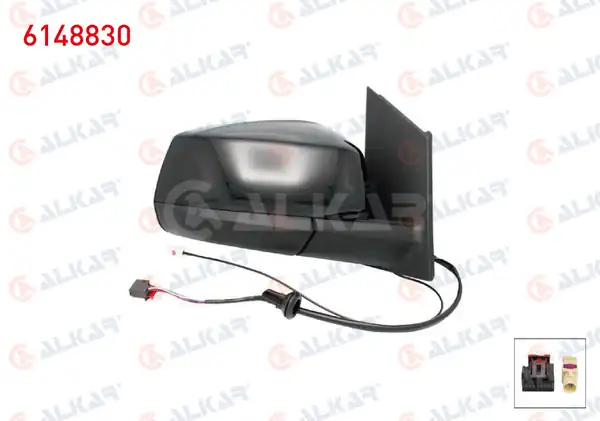 ALKAR 6148830 | Ayna Komple Sağ Otm. Kat Antenli Caddy 20