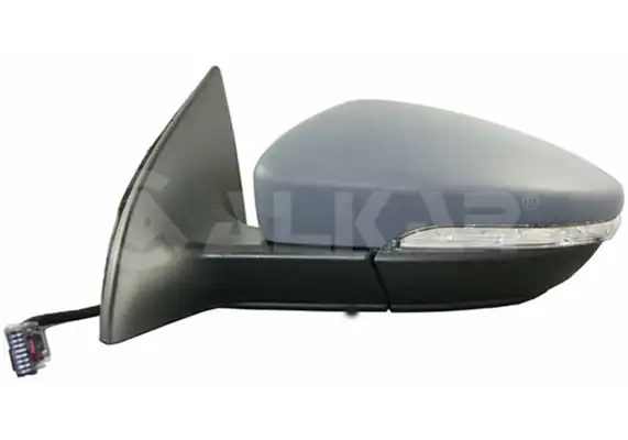 ALKAR 6149183 | Dış Dikiz Aynası Sol Elektrikli Isıtmalı Astarlı Otomatik Katlanır Sinyalli Alt Aydınlatma Asferık 9 Pin Volkswagen CC 2008 2012