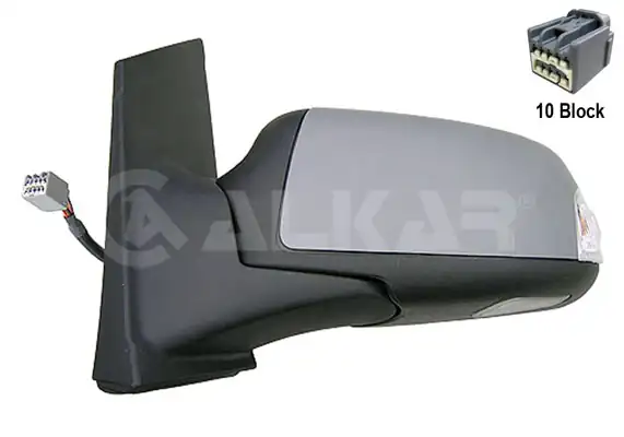 ALKAR 6151400 | Dış Dikiz Aynası Sol Elektrikli Isıtmalı Astarlı Sinyalli Alt Aydınlatma Ford Focus 2005 2007