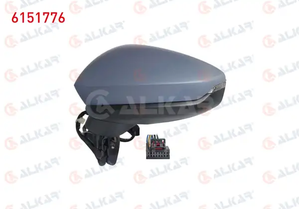 ALKAR 6151776 | Dış Dikiz Aynası Sol Elektrikli Asferık Astarlı Otomatik Katlanır Sinyalli Ledli 10 Pin Audi A3 Sportback 2019