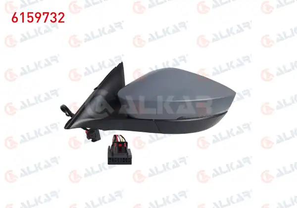 ALKAR 6159732 | Dış Dikiz Aynası Sol Elektrikli Isıtmalı Astarlı Otomatik Katlanır Sinyalli Ledli 8 Pin Skoda Octavia IV 2020
