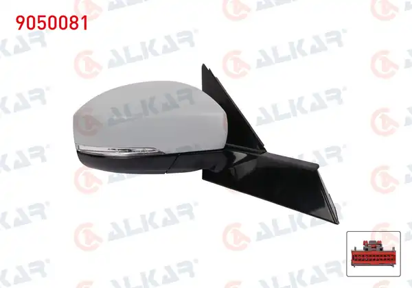 ALKAR 9050081 | Dış Dikiz Aynası Sağ Elektrikli Isıtmalı Astarlı Otomatik Katlanır