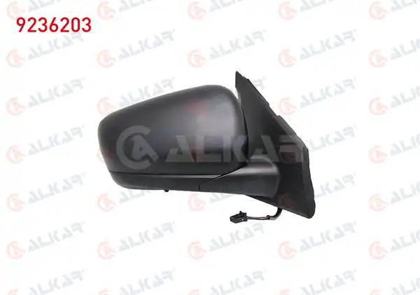 ALKAR 9236203 | Dış Dikiz Aynası Sağ Elektrikli Isıtmalı Sensörlü Astarsız 7 Pin Renault Express 2021