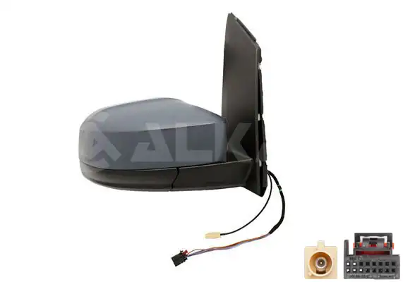 ALKAR 9242877 | Dış Dikiz Aynası Sağ Astarlı Isıtmalı Elektrikli Antenli 5 Pin Volkswagen Caddy 2015 2020