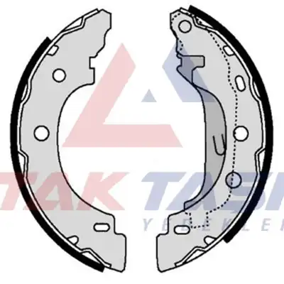 AP AP07330 | Fren Pabuç Balata Arka Renault Kangoo (Kc0 / 1) 1.4İ Levyelı 203X38 mm 1998-2008 / Kangoo 1.5 DCI-1998-2008 / Kangoo 1.9 D-1998-2008