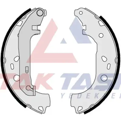 AP AP08550 | Fren Pabuç Balata Arka Ford Transit Connect 1 8 TDCI Levyelı 228 6x58 mm 2002 2013 Transit Connect 1 8i 16v 2002 2013